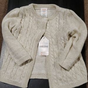 Gymboree baby girl gold dress sweater